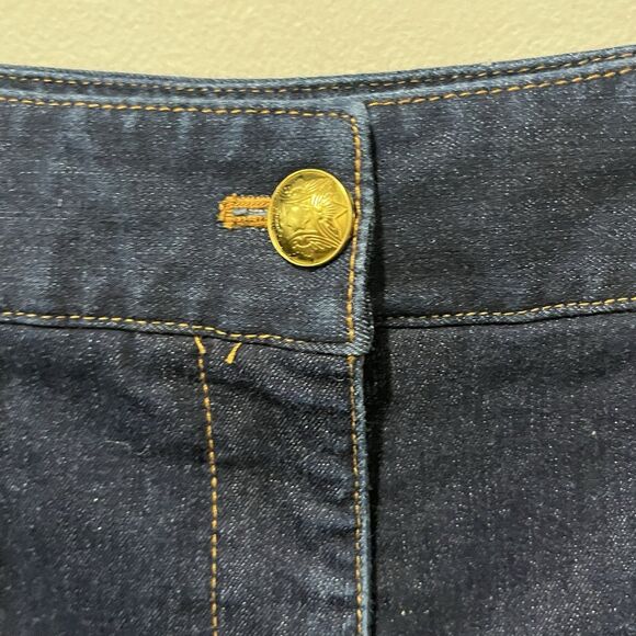 Veronica Beard Kimra Crop Denim Trouser Women’s 6 Blue High Rise Pants Stretch - Picture 4 of 10